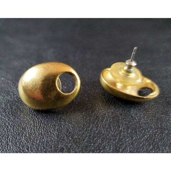 VINTAGE Jewelry- Gold Tone Beaded Dangle Teardrop Earrings- Lot of 5! - Picture 8 of 8